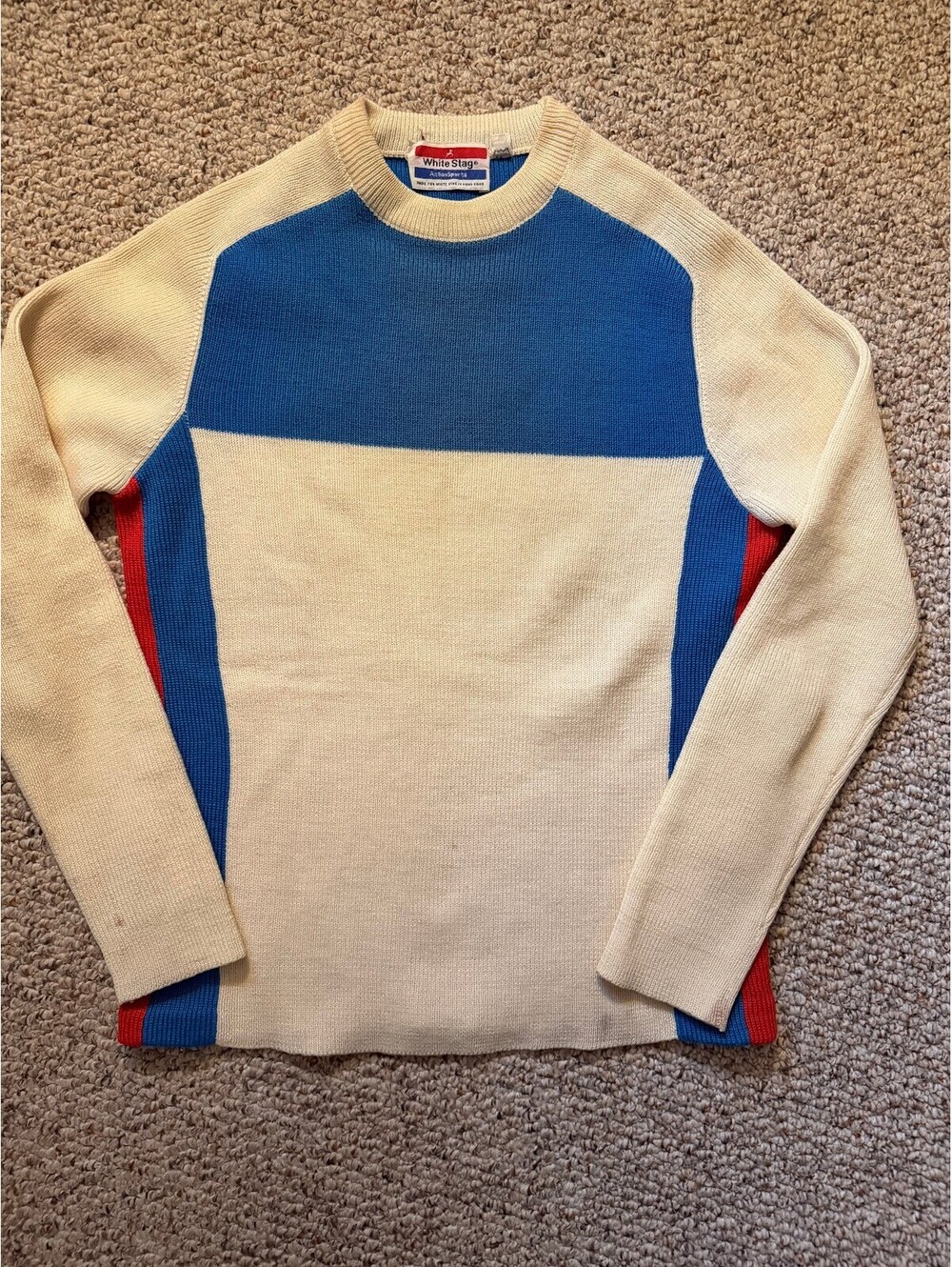 White stag Action sports vintage 100% wool ski layer long sleeve